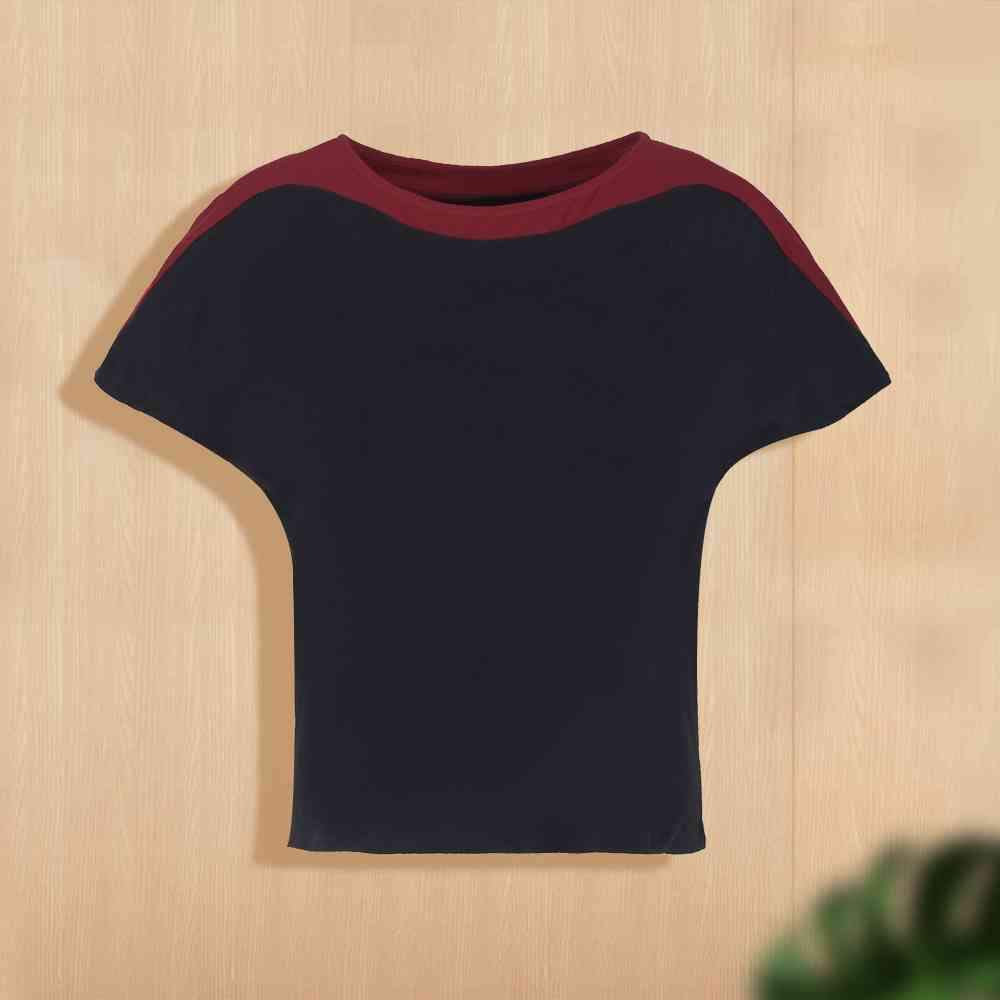 Plus Size Round Neck Short Sleeve Tee Black Women's T-Shirts - Tophatter Daily Deals