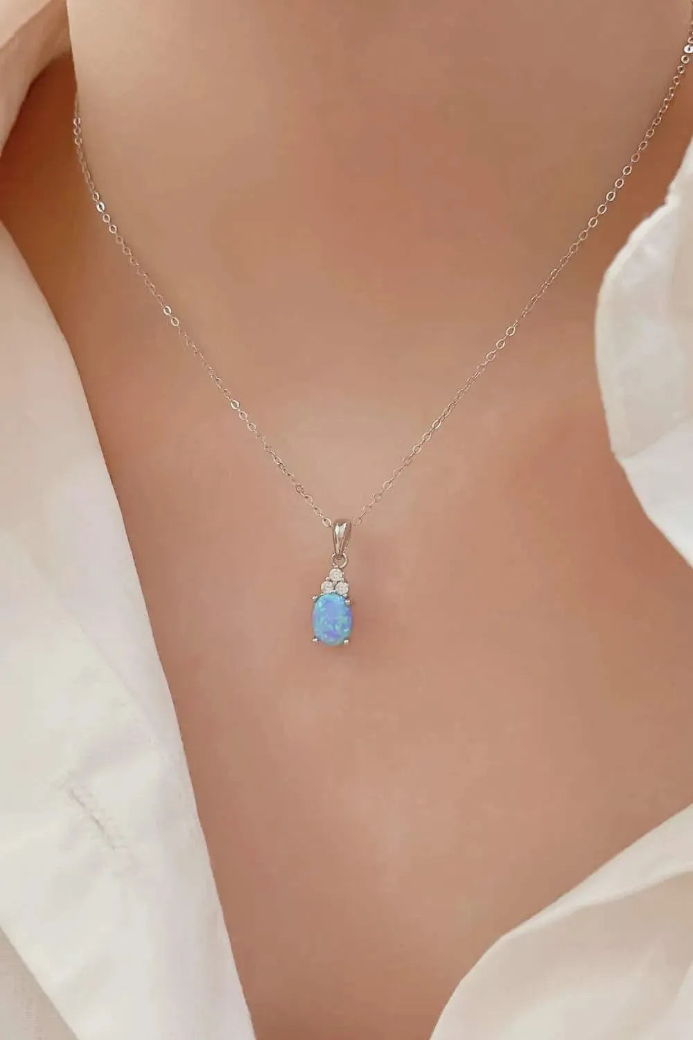 Find Your Center Opal Pendant Necklace Opal - Tophatter Daily Deals