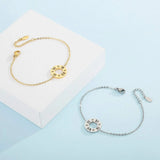 Stainless Steel Pierced Rhinestone Bracelet Bracelets - Tophatter Daily Deals