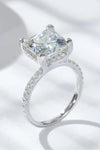 5.52 Carat Moissanite Side Stone Ring Moissanite - Tophatter Daily Deals