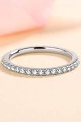 Curious Time 925 Sterling Silver Moissanite Ring Moissanite - Tophatter Daily Deals