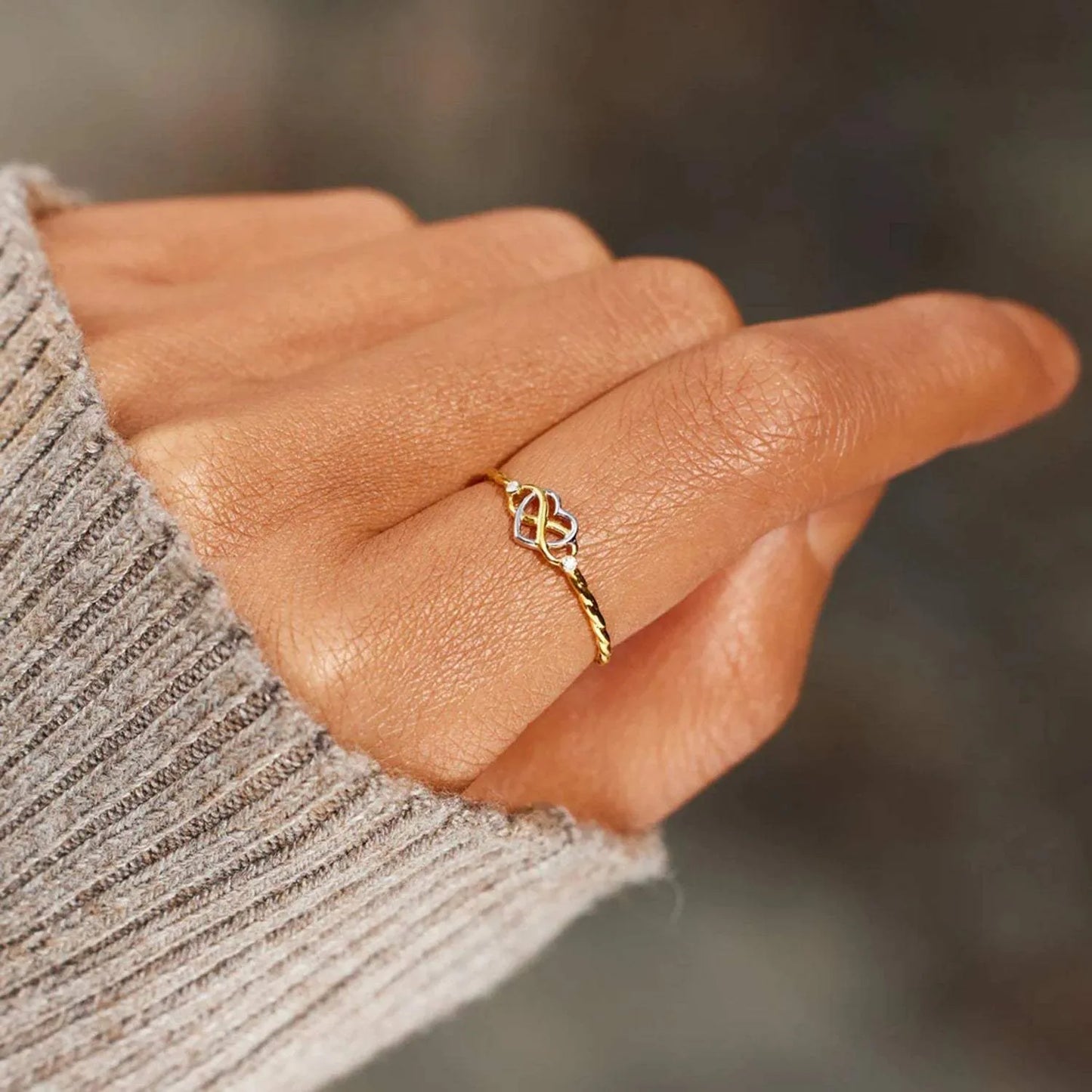 Number 8 Heart 925 Sterling Silver Ring Rings - Tophatter Daily Deals