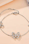 Moissanite Butterfly Shape Bracelet Moissanite - Tophatter Daily Deals