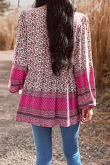 Tassel Tie Long Sleeve Peplum Blouse Blouses - Tophatter Daily Deals