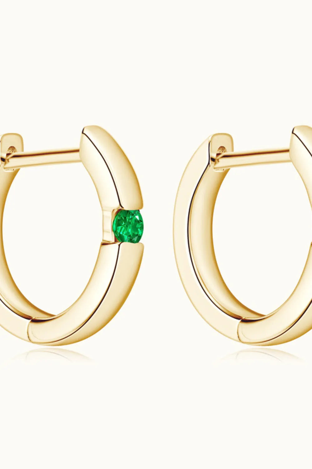 Lab-Grown Emerald Earrings Earrings - Tophatter Daily Deals