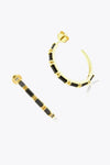 Zircon 925 Sterling Silver C-Hoop Earrings Earrings - Tophatter Daily Deals