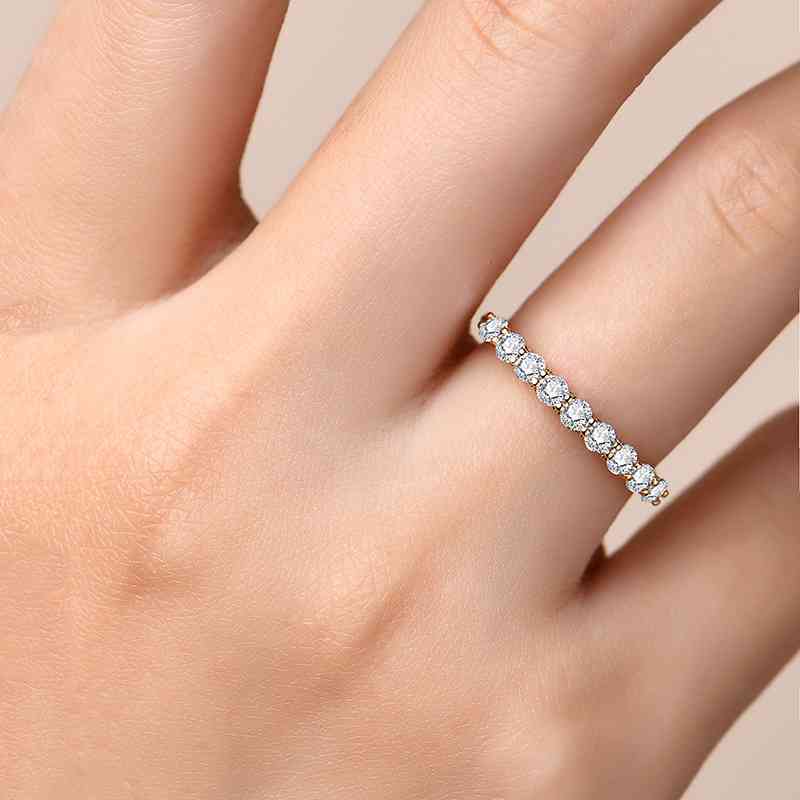 Moissanite 925 Sterling Silver Ring Mustard Moissanite - Tophatter Daily Deals