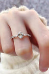 1 Carat Moissanite Oval Ring Moissanite - Tophatter Daily Deals