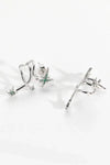 Zircon 925 Sterling Silver Earrings Earrings - Tophatter Daily Deals