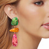 Alloy & Resinous Dangle Earrings Earrings - Tophatter Daily Deals