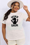 Simply Love Full Size WINOSAUR Graphic Cotton T-Shirt Bleach Women's T-Shirts - Tophatter Daily Deals