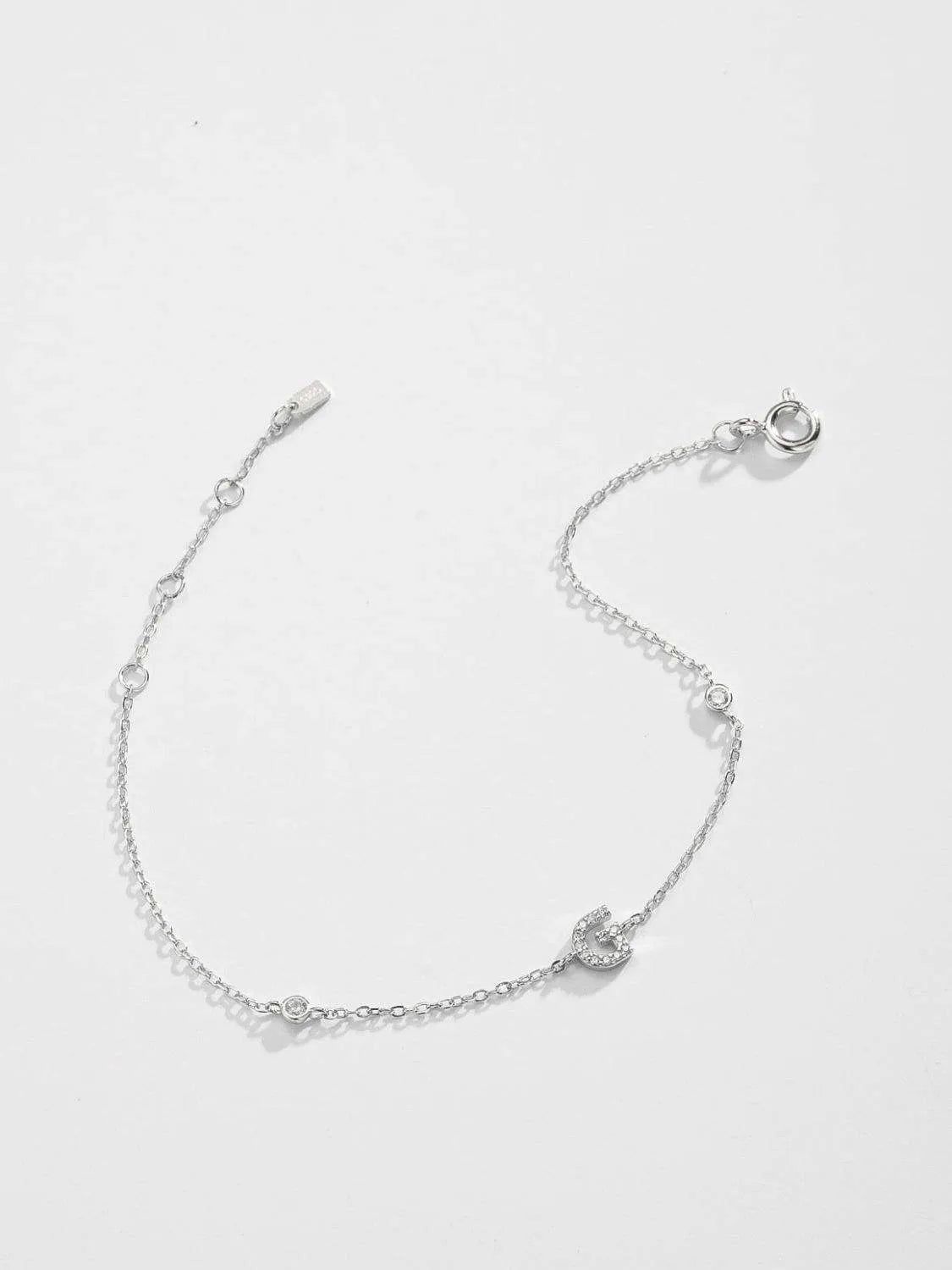 G To K Zircon 925 Sterling Silver Bracelet Bracelets - Tophatter Daily Deals