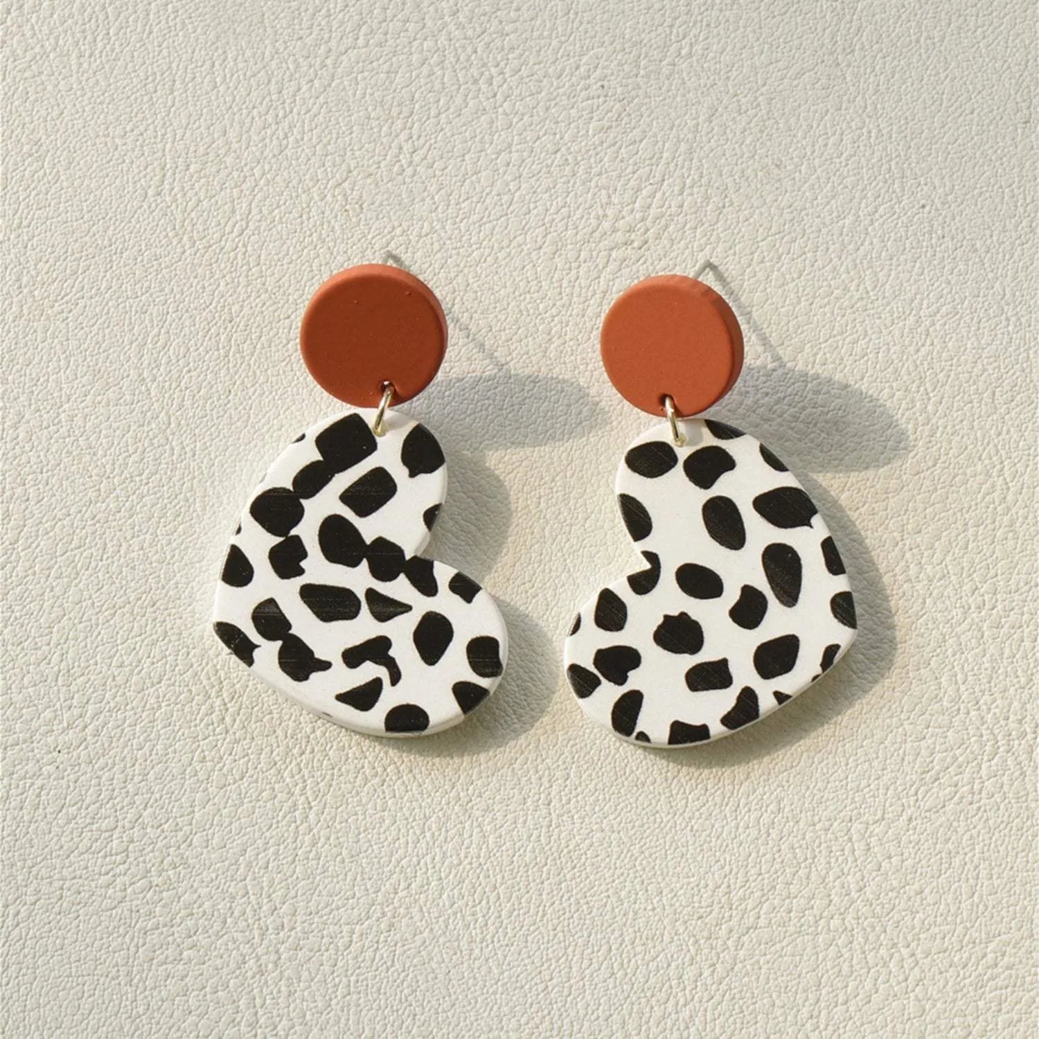 Geometric Contrast Acrylic Dangle Earrings Style A One Size Earrings - Tophatter Daily Deals