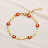 Flower & Cross Stainless Steel Bracelet Bracelets - Tophatter Daily Deals