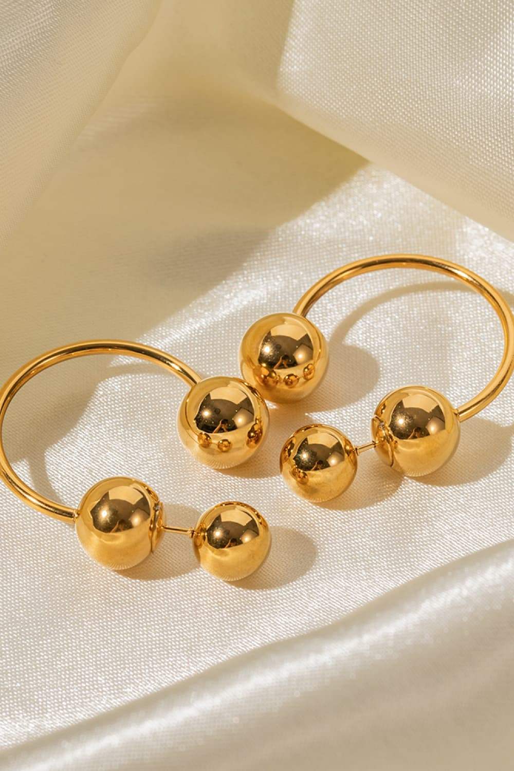 Stainless Steel Ball Earrings Earrings - Tophatter Daily Deals