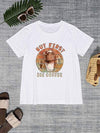 BUT FIRST ICE COFFEE Round Neck T-Shirt Women's T-Shirts - Tophatter Daily Deals