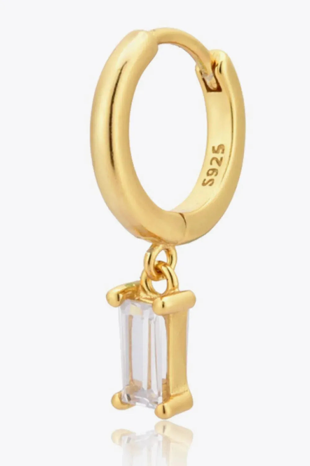 Zircon Huggie Drop Earrings Earrings - Tophatter Daily Deals