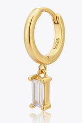 Zircon Huggie Drop Earrings Earrings - Tophatter Daily Deals