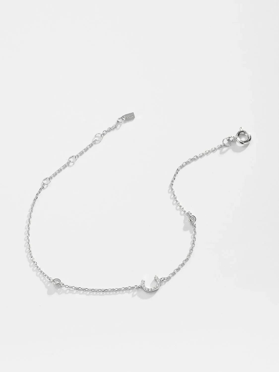 A To F Zircon 925 Sterling Silver Bracelet Bracelets - Tophatter Daily Deals