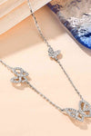 Moissanite Butterfly Shape Necklace Moissanite - Tophatter Daily Deals