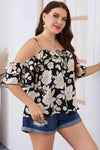 Plus Size Floral Spaghetti Strap Blouse Blouses - Tophatter Daily Deals