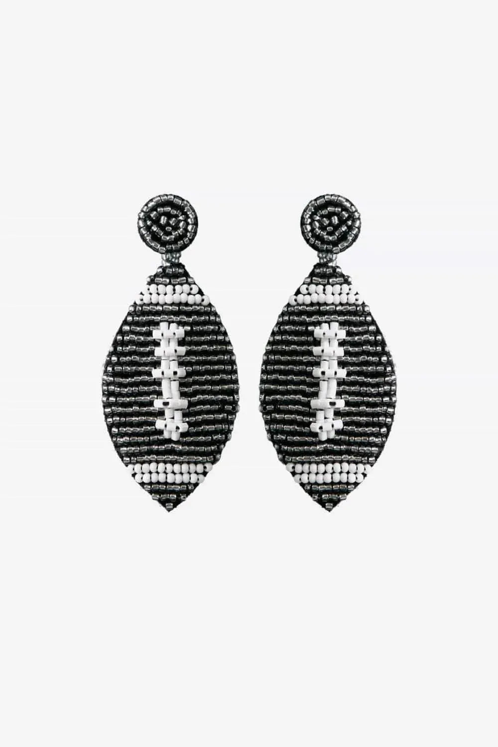 Beaded Dangle Earrings Black One Size Earrings - Tophatter Daily Deals