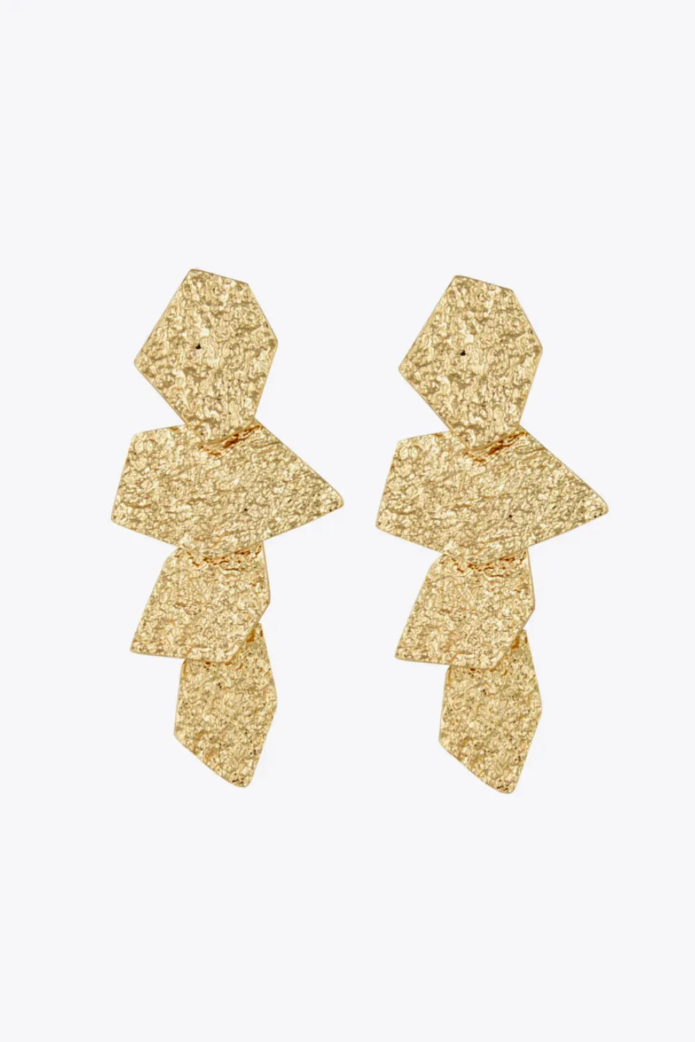 18K Gold-Plated Irregular Earrings Earrings - Tophatter Daily Deals