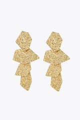 18K Gold-Plated Irregular Earrings Earrings - Tophatter Daily Deals