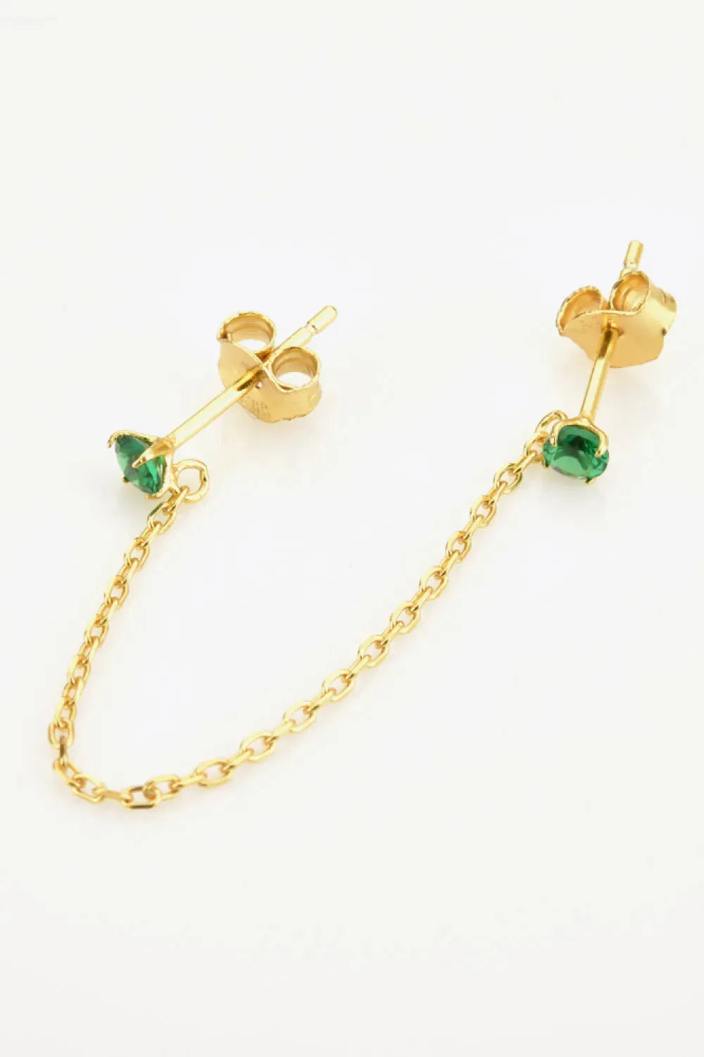 925 Sterling Silver Single Double-Piercing Earring Earrings - Tophatter Daily Deals