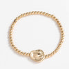 Gold-Plated Alloy Bead Bracelet Bracelets - Tophatter Daily Deals
