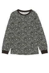 Full Size Printed Round Neck Long Sleeve T-Shirt Women's T-Shirts - Tophatter Daily Deals