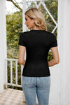 Short Sleeve Round Neck Tee Women's T-Shirts - Tophatter Daily Deals