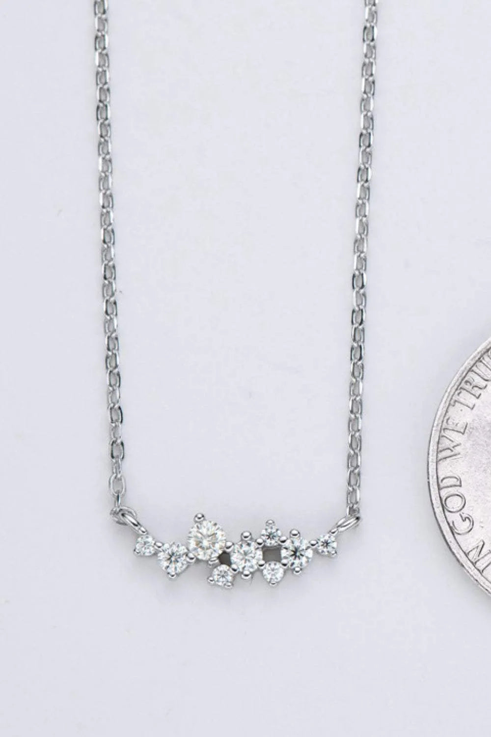 Adored Get A Move On Moissanite Pendant Chain Necklace Moissanite - Tophatter Daily Deals