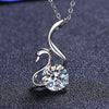 2 Carat Moissanite 925 Sterling Silver Necklace Moissanite - Tophatter Daily Deals