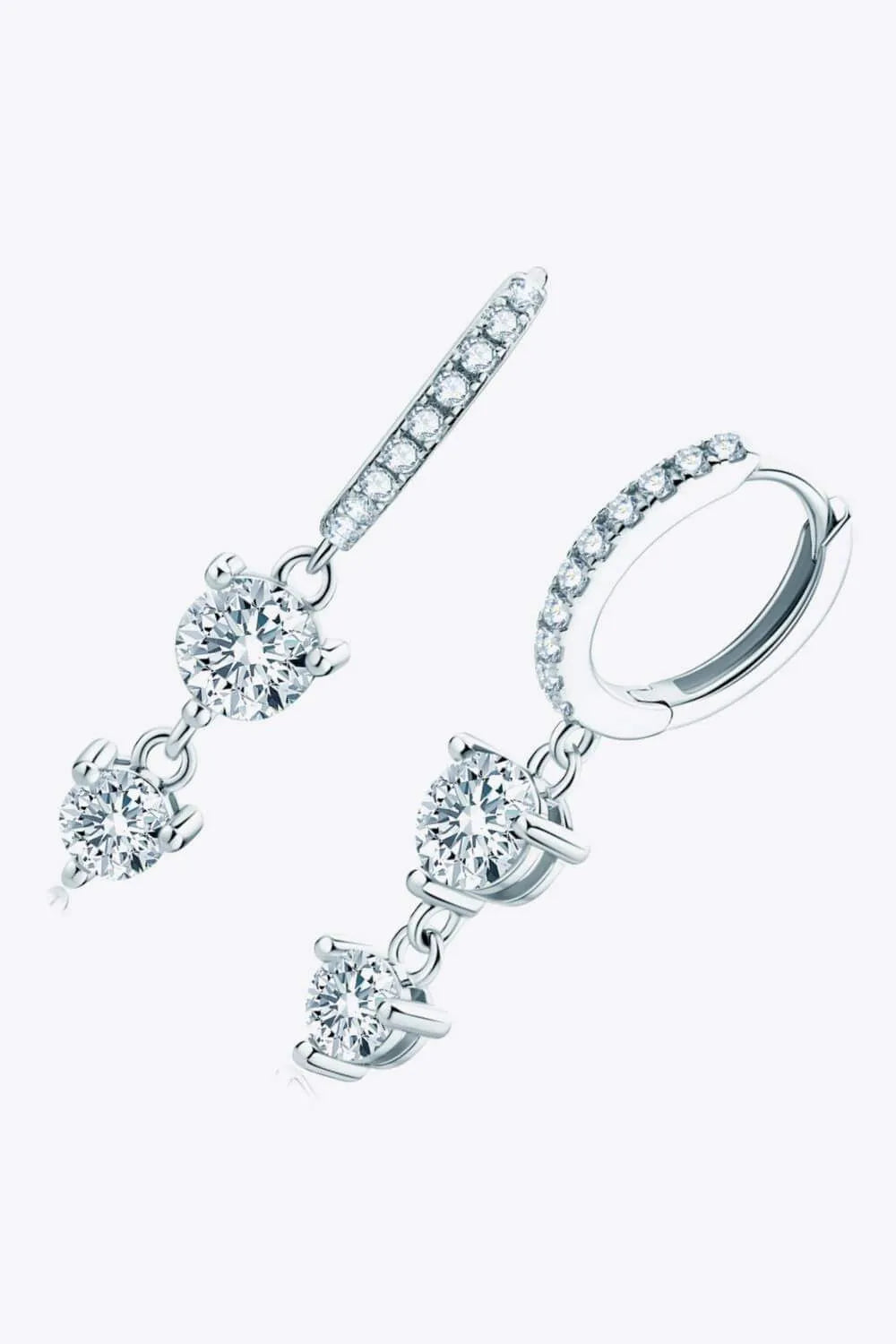 Adored Be The One Moissanite Drop Earrings Moissanite - Tophatter Daily Deals