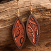 Geometrical Shape Wooden Dangle Earrings Earrings - Tophatter Daily Deals