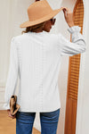 Eyelet V-Neck Flounce Sleeve T-Shirt Women's T-Shirts - Tophatter Daily Deals