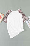 Plus Size Mixed Print Contrast Tee Shirt Women's T-Shirts - Tophatter Daily Deals