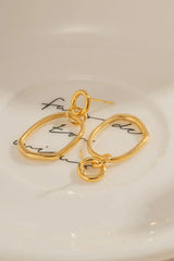 18K Gold-Plated Dangle Earrings Earrings - Tophatter Daily Deals
