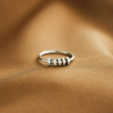 Inlaid Zircon 925 Sterling Silver Ring Rings - Tophatter Daily Deals