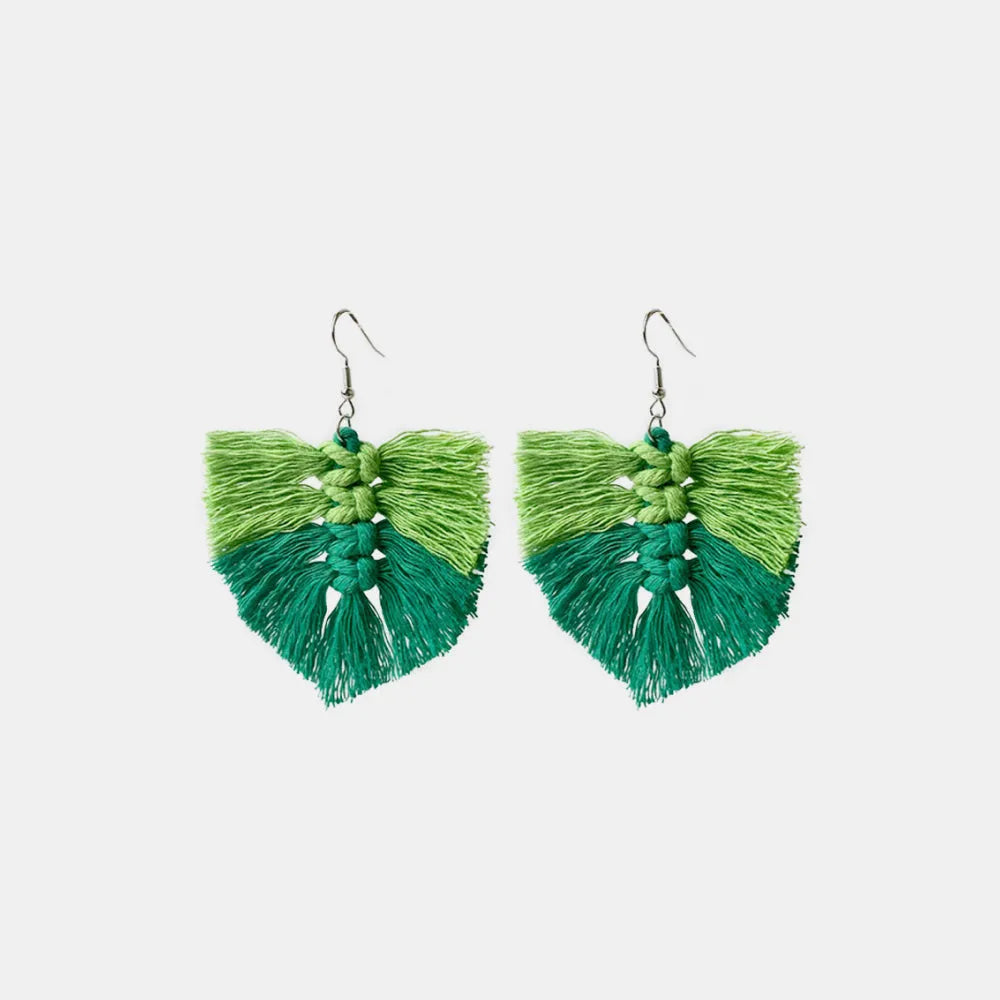 Fringe Detail Dangle Earrings Earrings - Tophatter Daily Deals