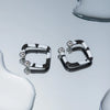 Stainless Steel Oil Drip Cuff Earrings Earrings - Tophatter Daily Deals