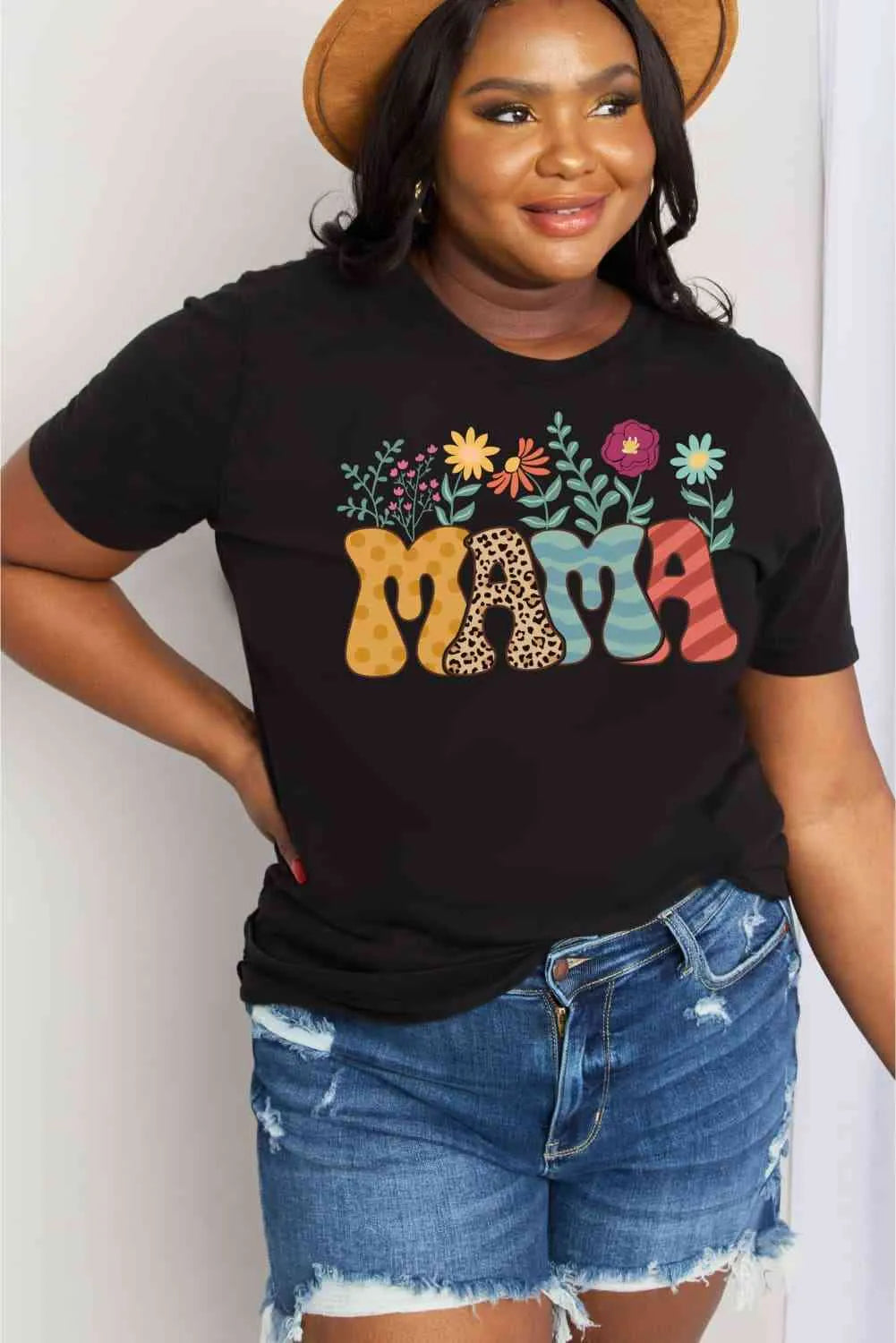 Simply Love Full Size MAMA Graphic Cotton Tee Women's T-Shirts - Tophatter Daily Deals