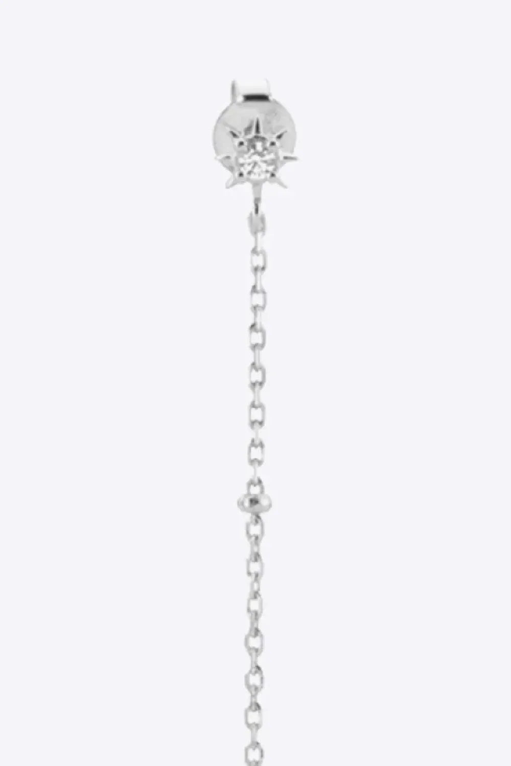 925 Sterling Silver Zircon Planet Single Earring Earrings - Tophatter Daily Deals