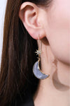 Resin Moon Drop Earrings Earrings - Tophatter Daily Deals