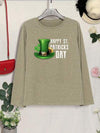 HAPPY ST. PATRICK'S DAY Round Neck T-Shirt Women's T-Shirts - Tophatter Daily Deals