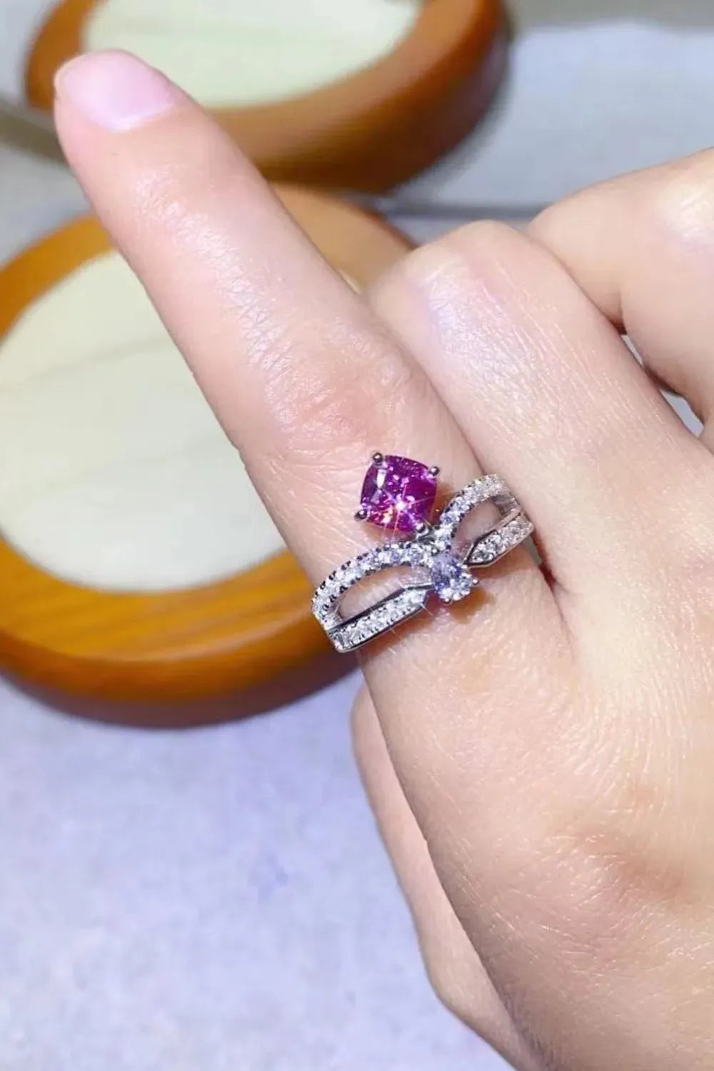 At Your Best 1 Carat Moissanite Ring Moissanite - Tophatter Daily Deals