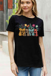 Simply Love Full Size MAMA Graphic Cotton Tee Black Women's T-Shirts - Tophatter Daily Deals