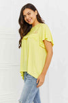 Culture Code Ready To Go Full Size Lace Embroidered Top in Yellow Mousse Blouses - Tophatter Daily Deals