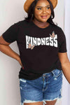 Simply Love Full Size KINDNESS Butterfly Graphic Cotton Tee Women's T-Shirts - Tophatter Daily Deals